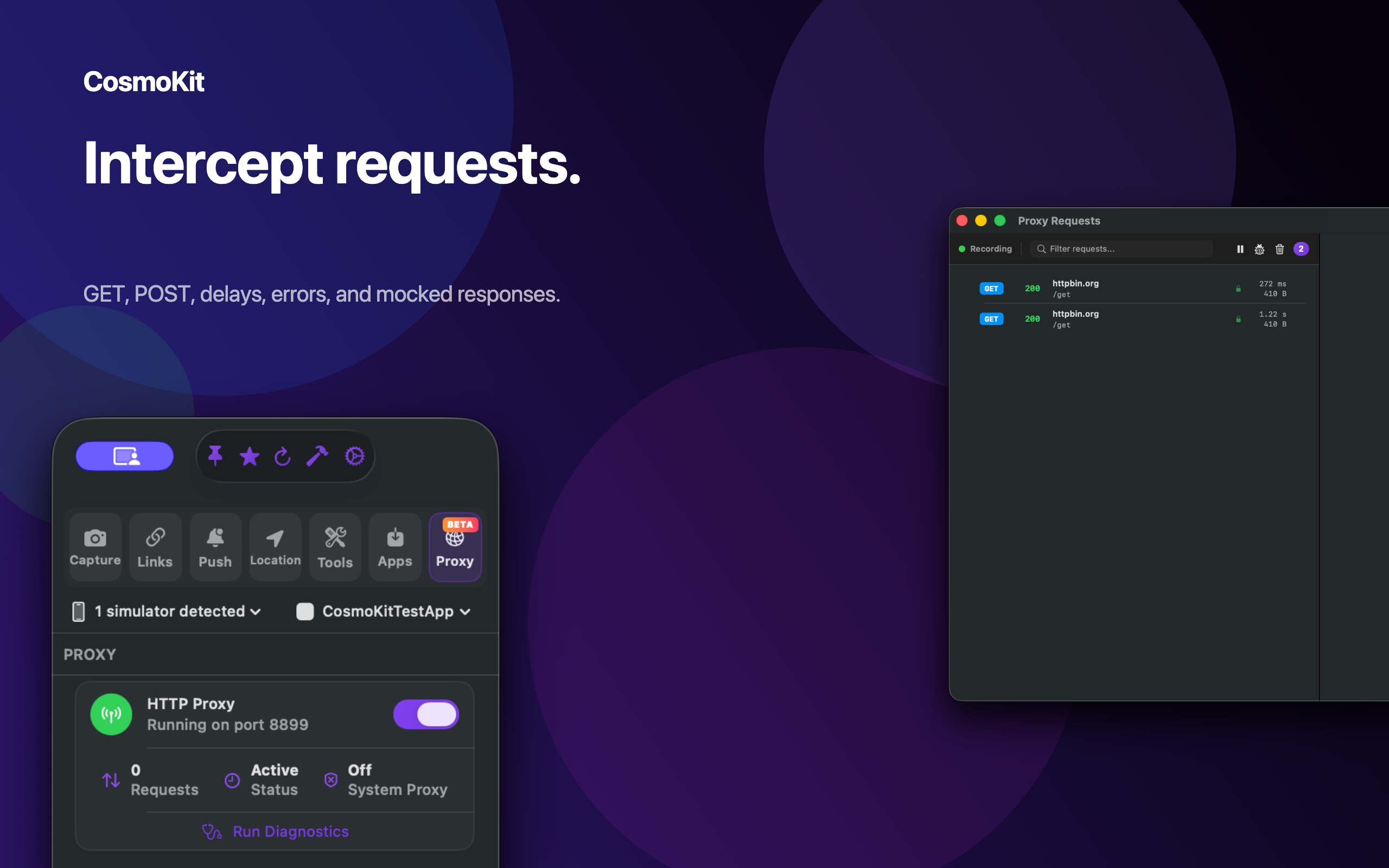 Network Proxy and Request Overrides