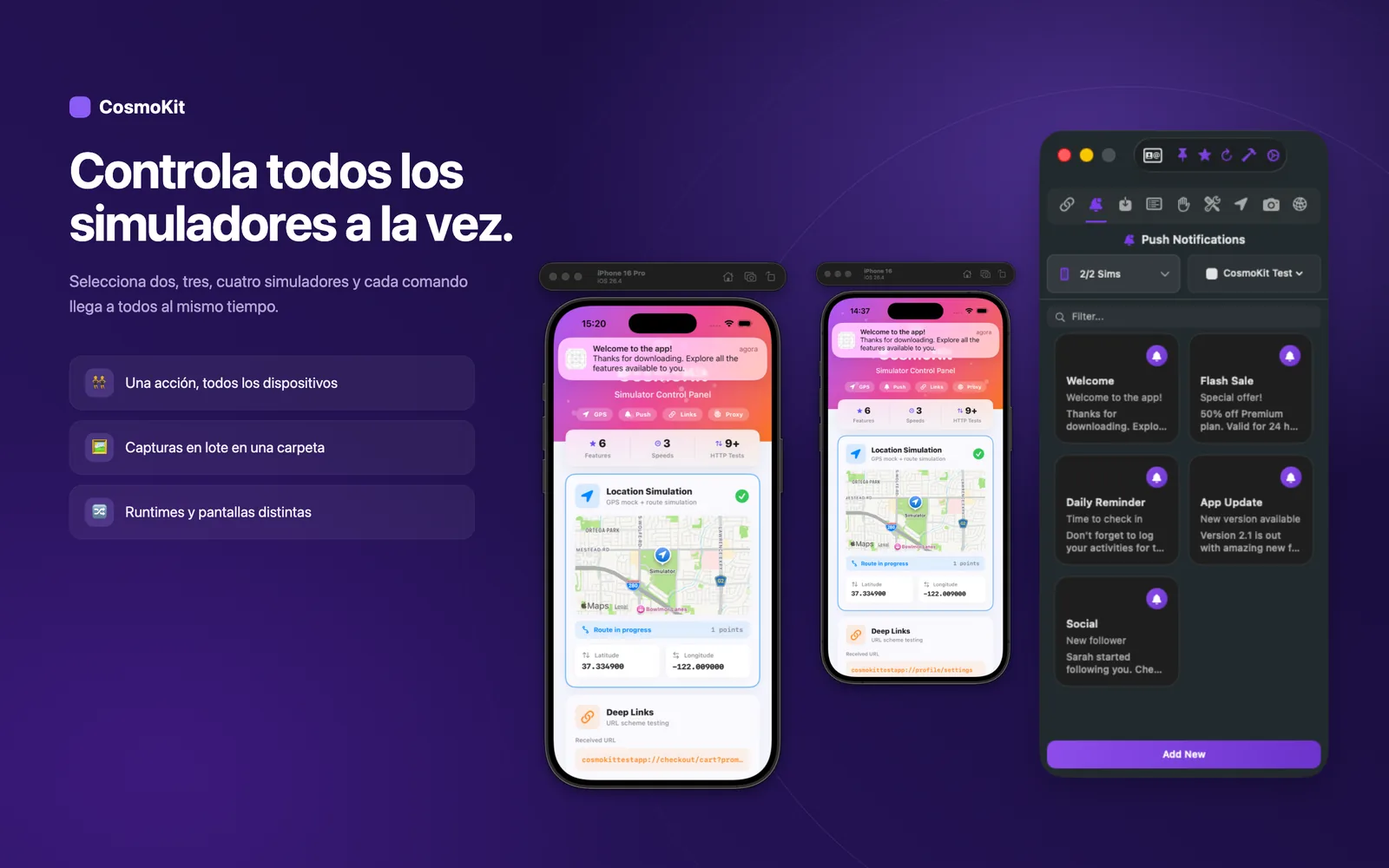 Múltiplos Simuladores