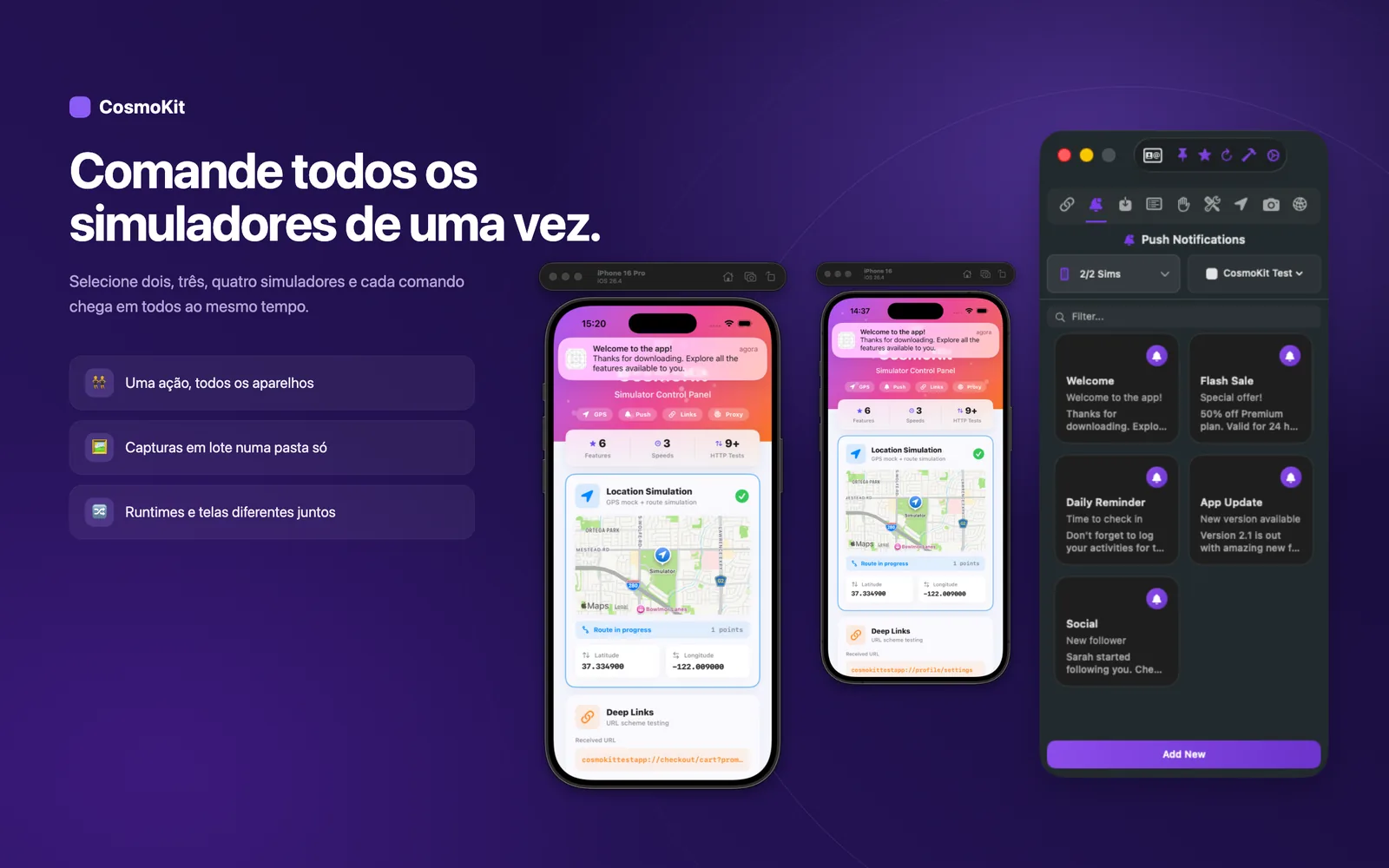 Múltiplos Simuladores